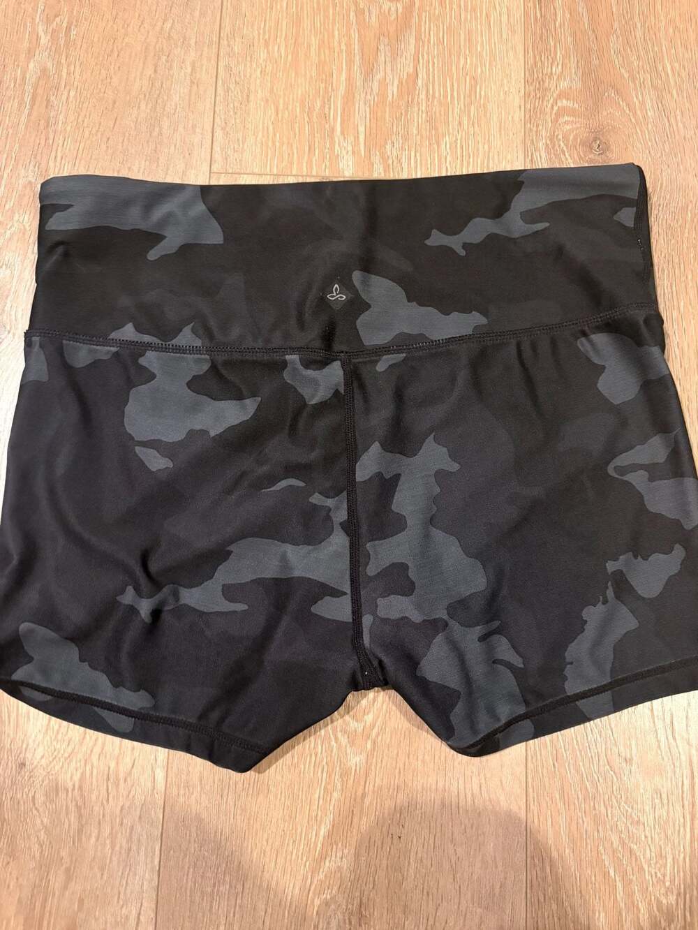 prAna Women's Athletic Camo Bike Shorts - Picture 2 of 3